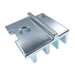 Adapteur plaque pour béquille double argent Hebie