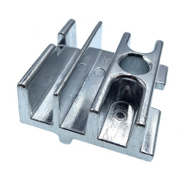 Adapteur plaque pour béquille double argent Hebie