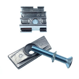 Adapteur plaque pour béquille double argent Hebie