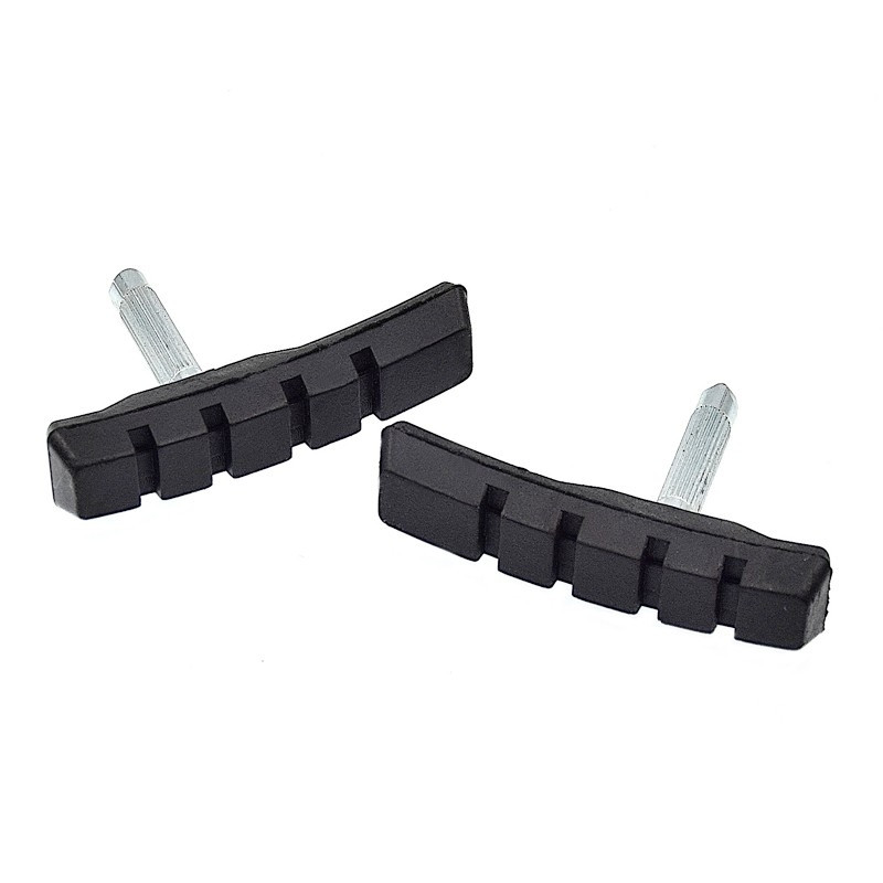 Paire patin frein à tringle vélo ancien rod brake pad old