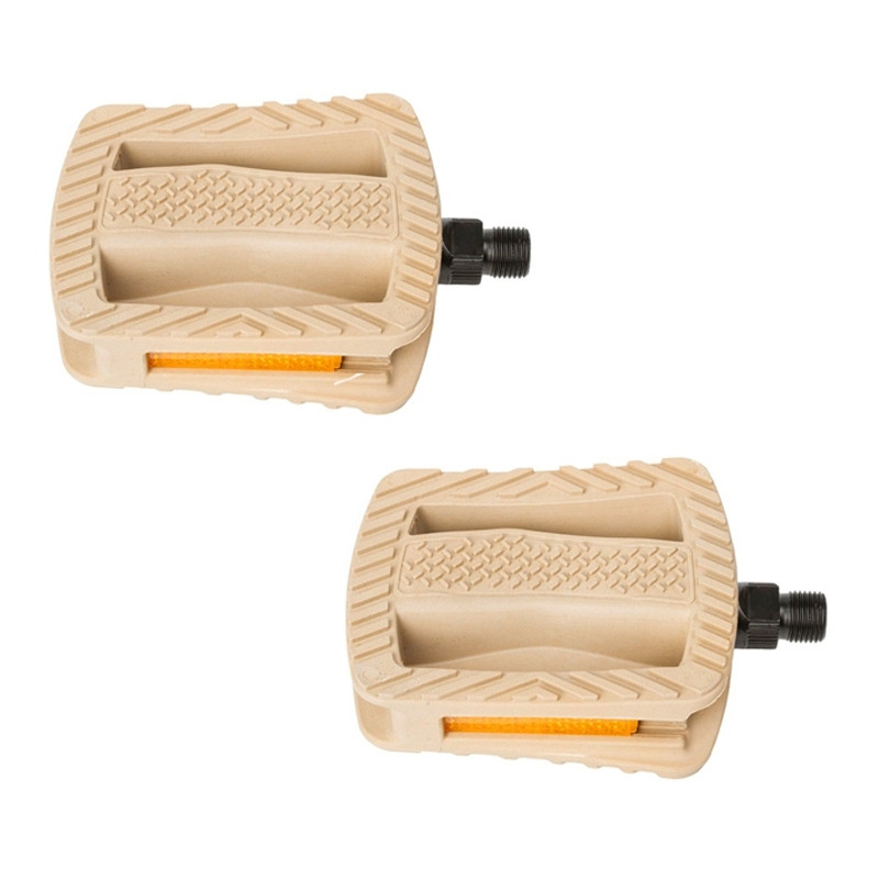 Pédales pour vélo écologique avec catadioptres fabriqués à base de RIZ