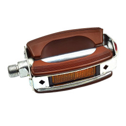 Pédales vélo vintage en résine marron City Marwi