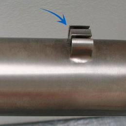 Butée de gaine de frein acier monobloc à souder sur cadre de vélo