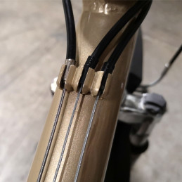 Butée de gaine de frein acier monobloc à souder sur cadre de vélo