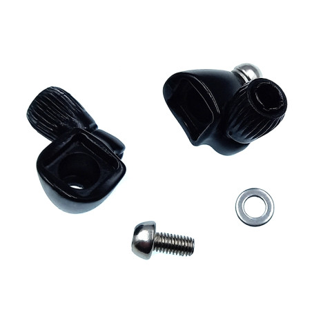 Frein vélo,boîtier de câble de vélo en aluminium, 10 pièces, embouts pour Tube de frein, levier