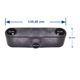 Support de rechange pour roue avant 12" de remorque vélo