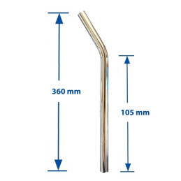 Tige de selle de vélo en alliage d'aluminium 350 mm avec ressort