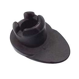 Bouchon de potence solide en caoutchouc réglable noir