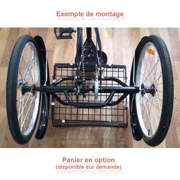 Support d'essieu arrière RC de remplacement en alliage d'aluminium pour