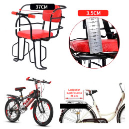 Siège Bébé Vélo Avant – Universel – Vert – Tube Acier – Neuf