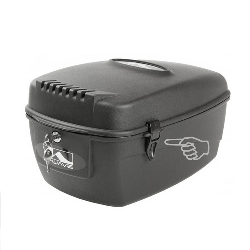 Coffre Vélo Bike Box Alan - Coque Rigide Grise, Avec Roulettes, Occasion