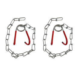 Lot de 2 crochets de plafond avec chaînes pour vélo