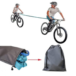 Corde De Remorquage Pour Vélo 2,5 M – Noir, Sangle De Traction Robuste En PP