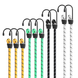 Accessoires Cordes élastiques Tendeur Robuste - Lot de 10