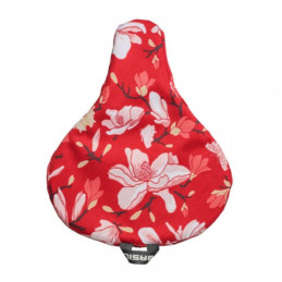 Basil Couvre Selle Magnolia Poppy Red