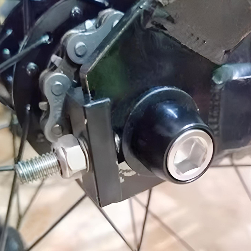 Lot De 2 Tendeurs De Chaîne Pour Vélo BMX / Fixie - Ajustement Roue Arrière - Acier Argenté