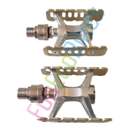 MKS Clip-on Paire de pédales vélo amovibles résistantes en aluminium