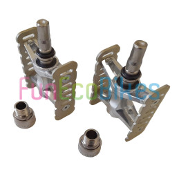 MKS Clip-on Paire de pédales vélo amovibles résistantes en aluminium