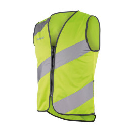 Gilet de signalisation à vélo avec poche latérale Roadie jaune fluo Wowow