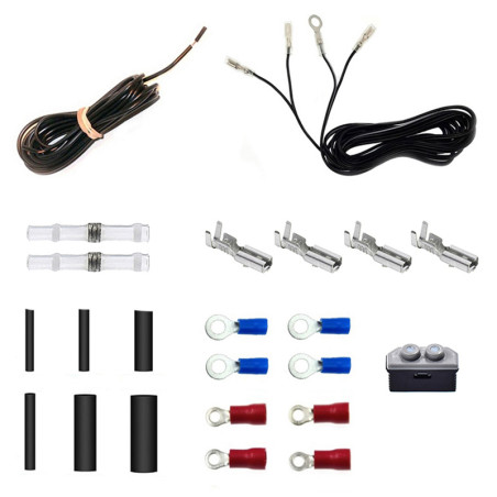 Kit connecteur et fil électrique pour branchement dynamo et feu vélo