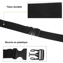 Sangles pour charges légères avec boucle de serrage rapide