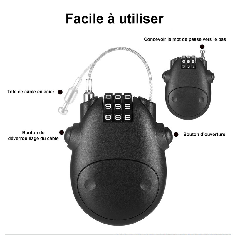 Meilleur Antivol U de Vélo 12 - 106x280 - Support