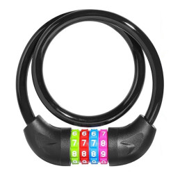 Câble antivol vélo enfant à code couleurs - 10 x 650 mm