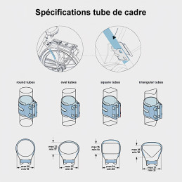 Urban Iki Paire de repose-pieds pour siège Junior