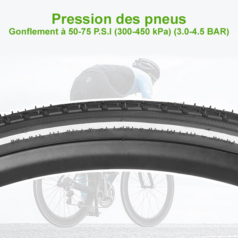 Pneu Vélo ALTA Cordoba 700x35c, Flanc Blanc, Bande Semi-slick - Durable, Thaïlande