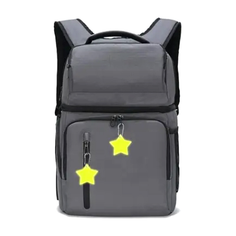 20 Pendentifs Réfléchissants – Porte-clés Sécurité Pour Sac, Vélo, Poussette, Chien. Chaîne Détachable, Visibilité Nuit