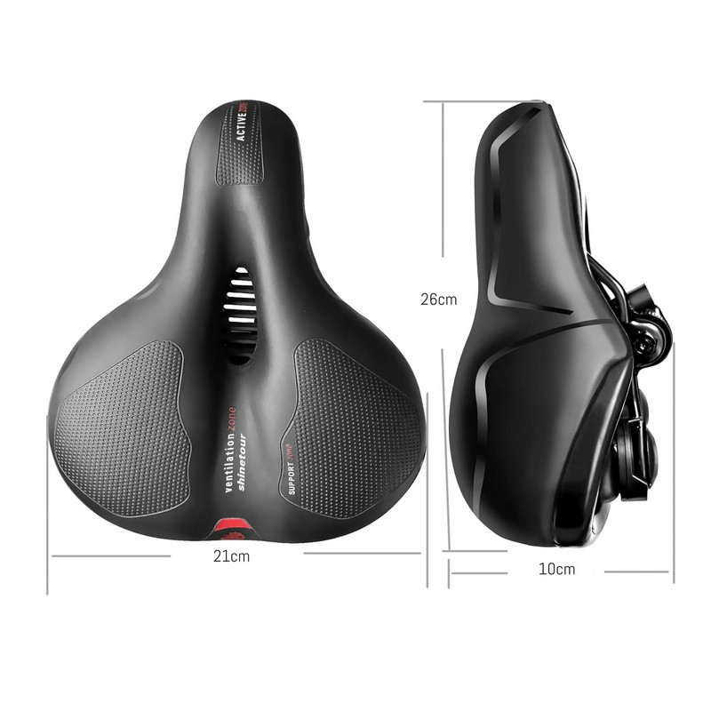 Selle De Vélo Ergo+ - Confort Ultime Avec Amortisseurs Gel - 3 Tailles (S, M, L) - Compatible Tous Vélos