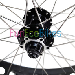 Roue arrière vélo FAT BIKE 26 pouces avec axe rapide