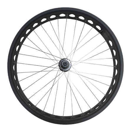 Roue AR FAT BIKE 26 pouces avec moyeu frein à disque et axe rapide