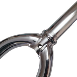 Fourche Rigide pour VTT 26/27.5/29 Pouces Fourche Dure VTT Fourche Avant de Vélo en Aluminium avec Suspension (Noir Gris