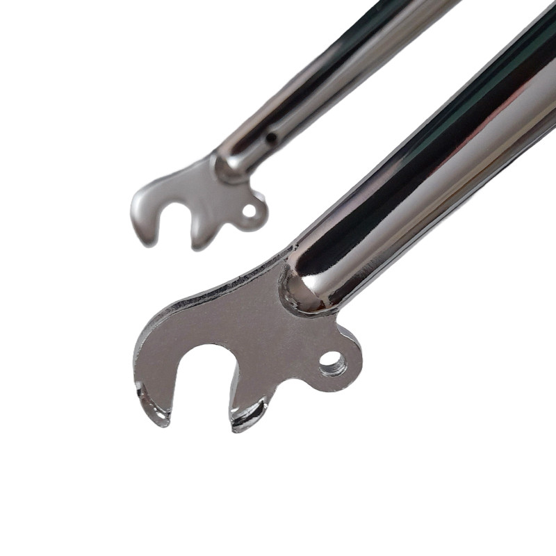 Fourche VTT 26' Rigide Acier Chromé, Pivot Fileté 22,2mm, Taseaux, Newton Bike