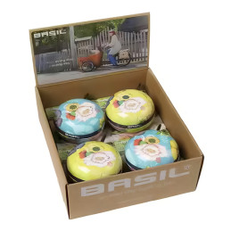 Boite de sonnette vélo fleurs Big Bell Bloom Field Basil - Par 4