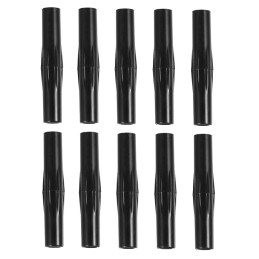 Manchon accouplement noir pour mât de drapeau vélo - Par 10