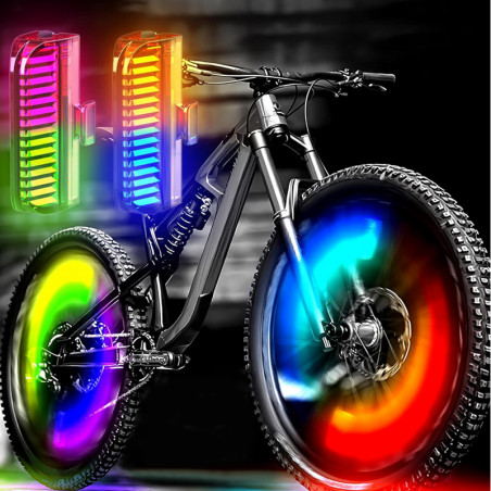 Roulettes D'apprentissage Pour Vélo Enfant + Clignotants LED - 2 Pièces