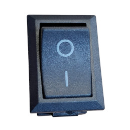 Interrupteur à bascule noir ON-OFF 2 positions 2 bornes 10A 250VAC