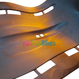 Siège en fibre résine pour vélo couché - Noir