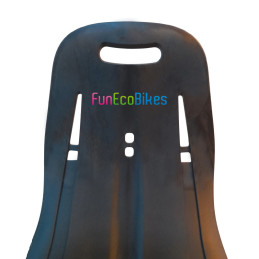 Siège en fibre résine pour vélo couché - Noir