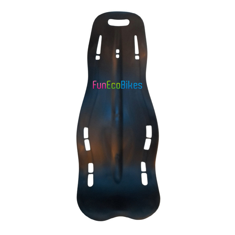Siège fibre résine pour vélo couché - Noir