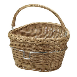 Panier osier avec anse pour cintre vélo fixation Klickfix