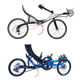 Tube de chaine haute qualité ultra flexible pour vélo couché