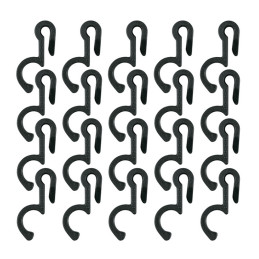 Clips pour guidage des câbles sur garde-boue vélo - Par 20