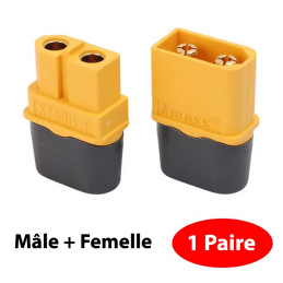 XT60 connecteurs male et femelle pour raccord électrique