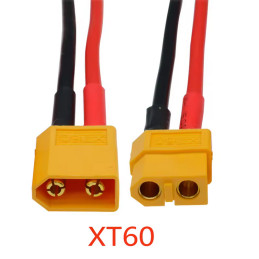 Paire XT60 XT60H Connecteur Mâle Femelle avec câble 2 brins