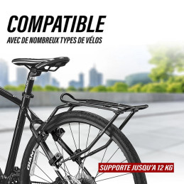 Porte‑bagages arrière pour vélo sur haubans avec système PakRak