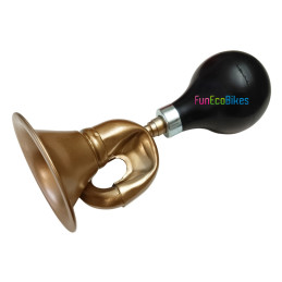 Avertisseur sonore de vélo poire en forme de trompette - Cuivre