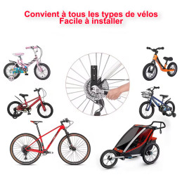 Drapeau de sécurité vélo en forme de Queue de Dinosaure